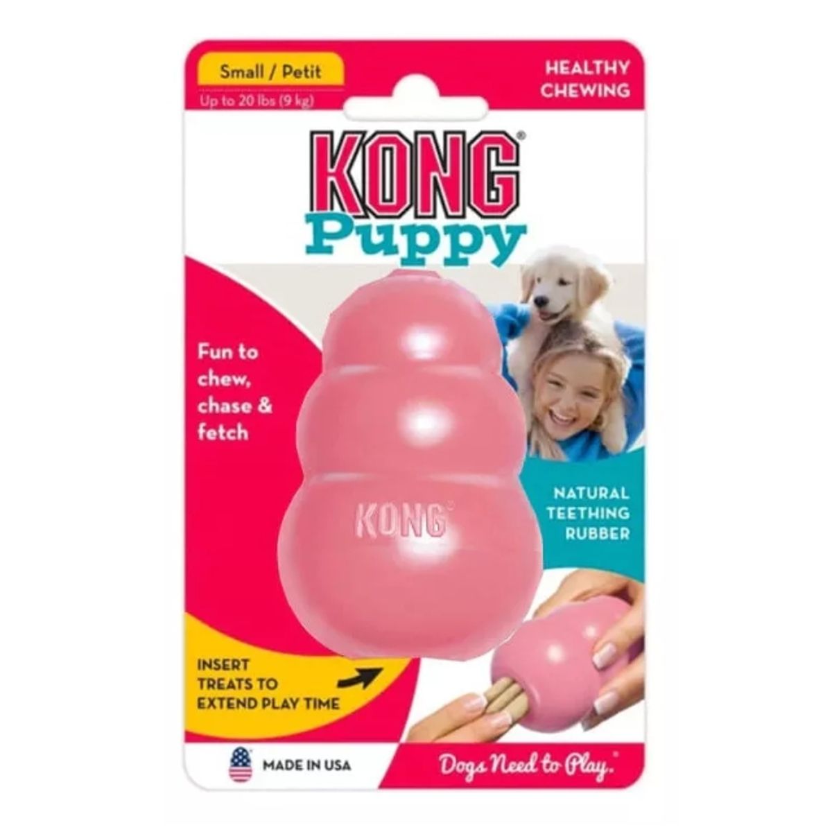 GENERICO - Juguete Kong Puppy Interactivo Perro Cachorro - Talla S