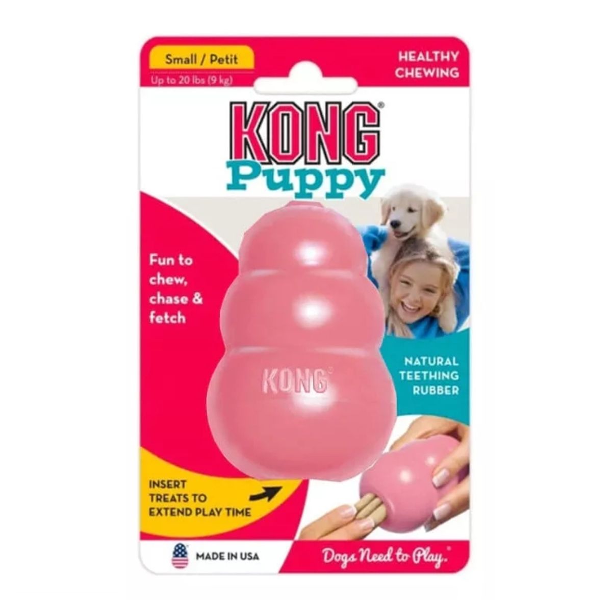 GENERICO - Juguete Kong Puppy Interactivo Perro Cachorro - Talla S