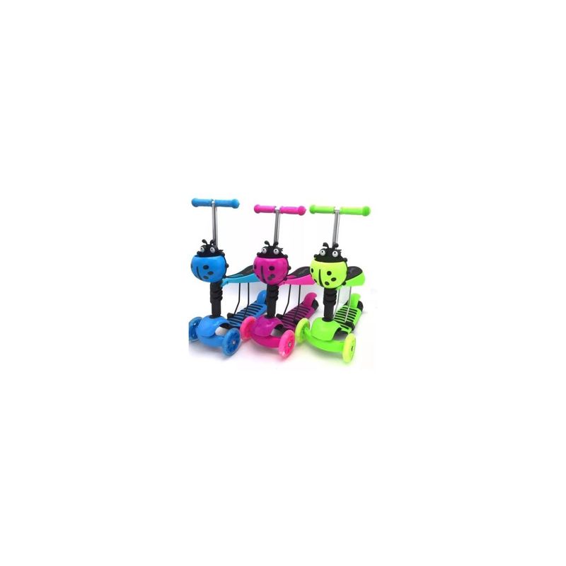 U BUY - Scooter Monopatin 3 En 1  Triple Led Asiento