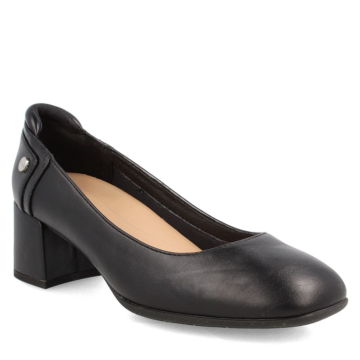 BATA - Zapato Taco Mujer Bata Comfit Floral Negro