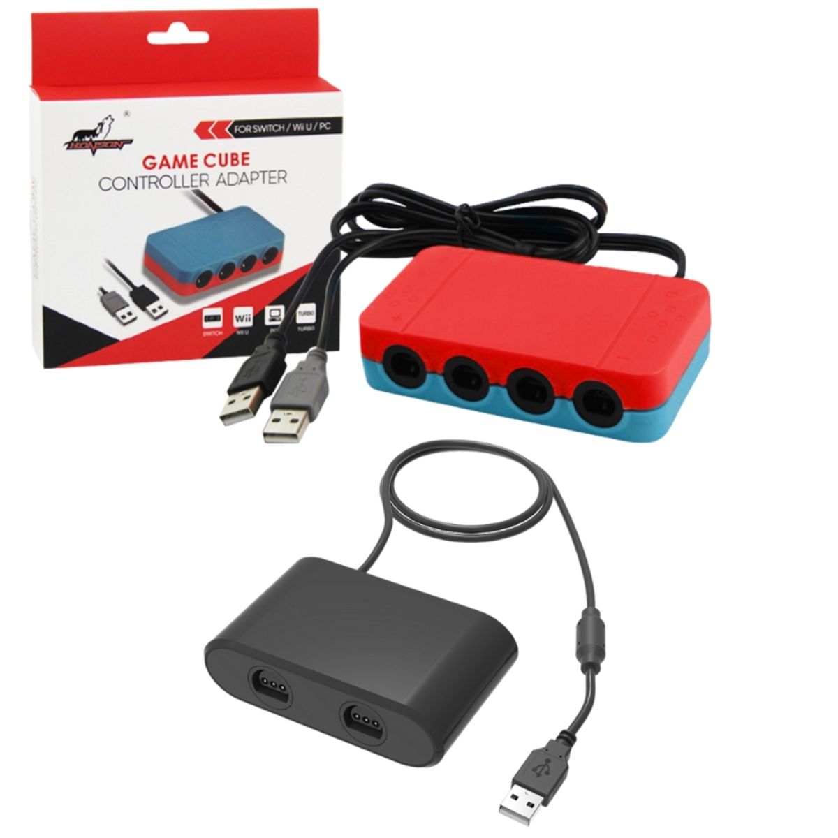 GENERICO - Set adaptadores para Nintendo Switch para controles G Cube y N64
