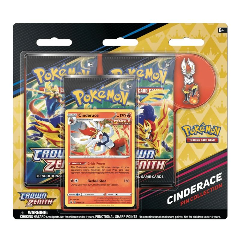 POKEMON - Pokémon Crown Zenith Pin Collection Cinderace Español POKEMON