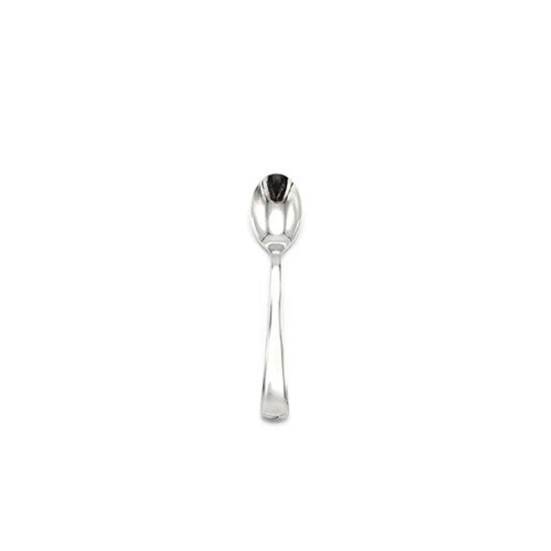GENERICO - Cuchara De Plastico Plateada 6pcs 17cm