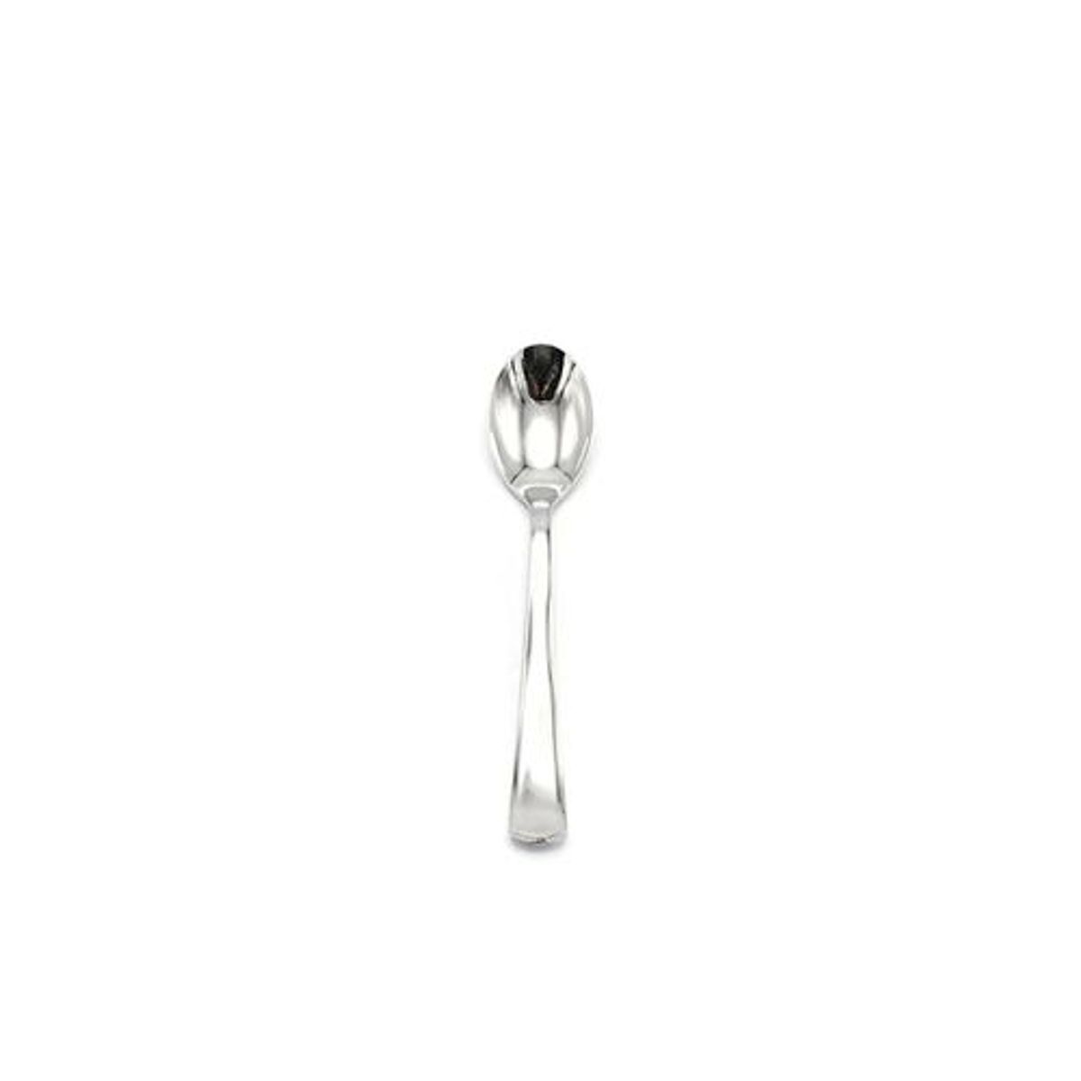 GENERICO - Cuchara De Plastico Plateado Oscuro 6pcs 17cm
