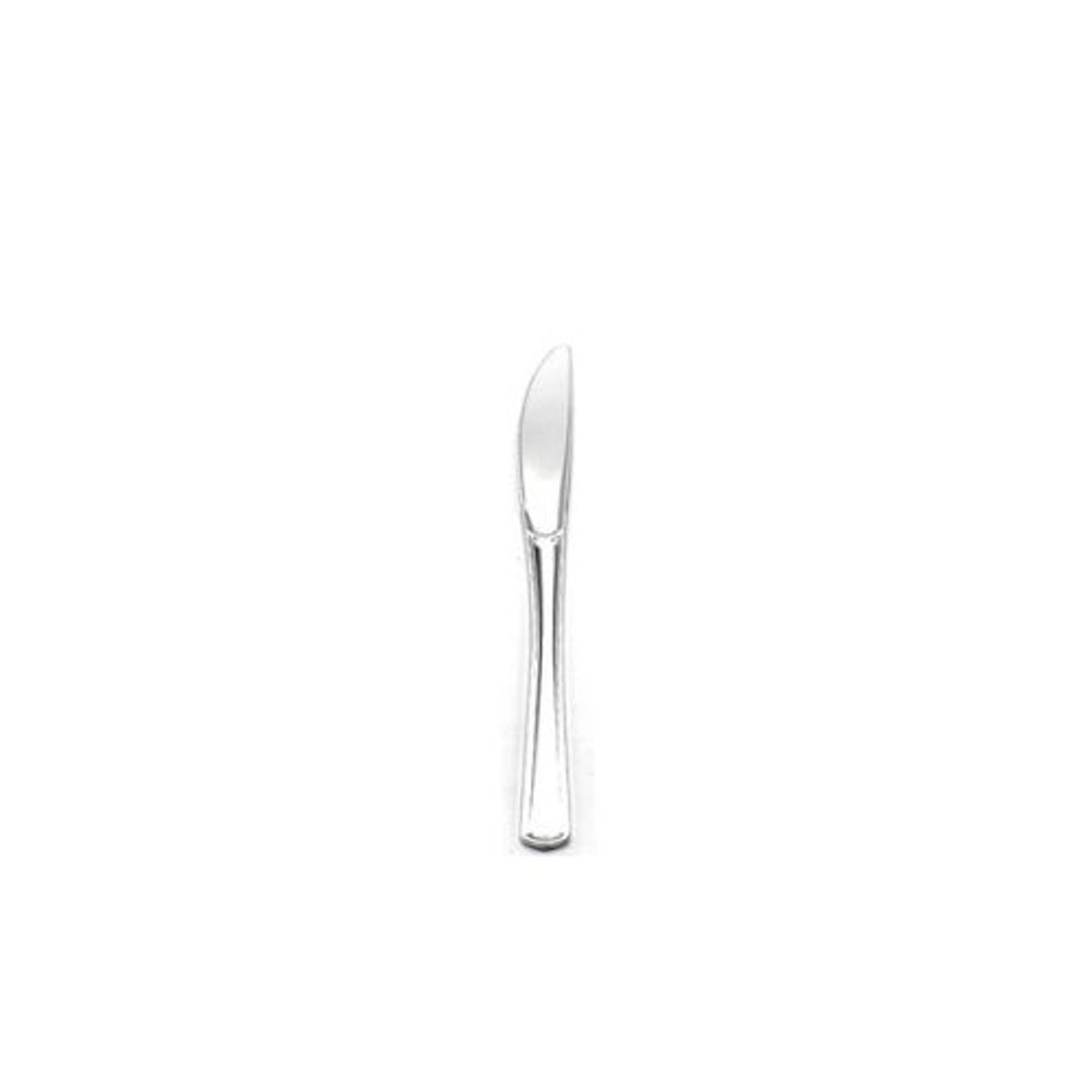 GENERICO - Cuchillo De Plastico Plateado Oscuro 6pcs 20cm