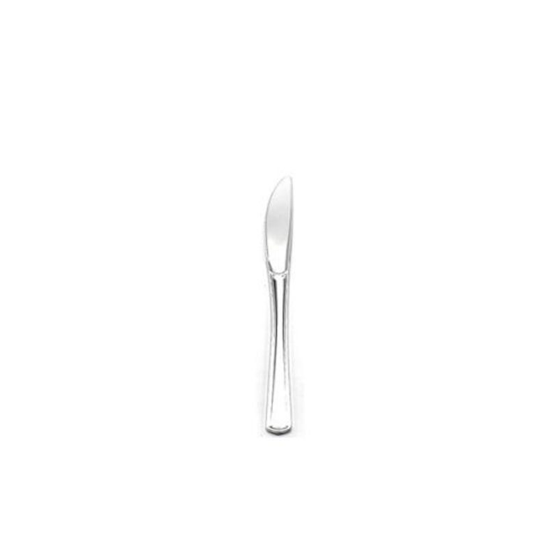 GENERICO - Cuchillo De Plastico Plateado Oscuro 6pcs 20cm