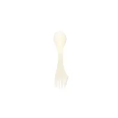 GENERICO - Cuchillo Tenedor y Cuchara De Plastico Blanco 6pcs 17cm