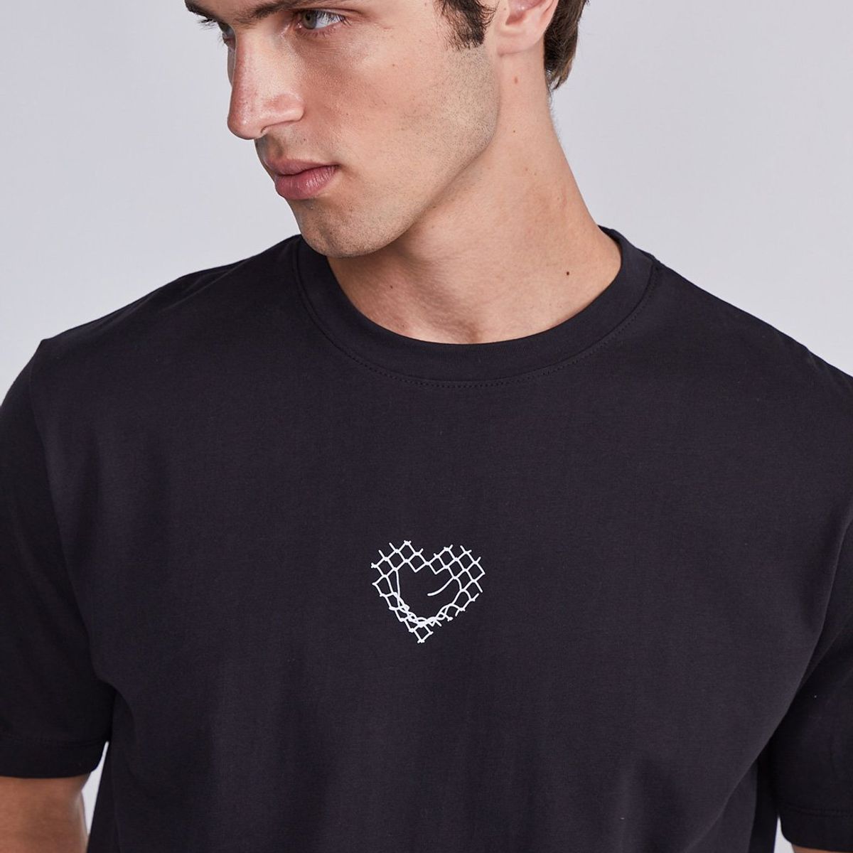 SIOUX - Polera Hombre Negro Alambre Sioux