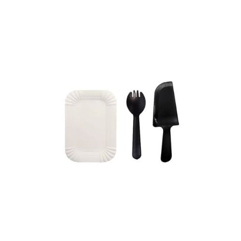 GENERICO - Juego De Platos y Cubiertos De Cumpleaños 13pcs