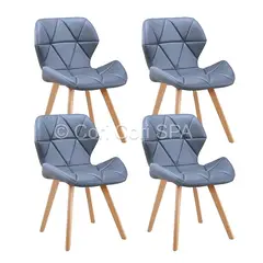 CORI CORI - Pack 4 Sillas Mariposa Wood Gris