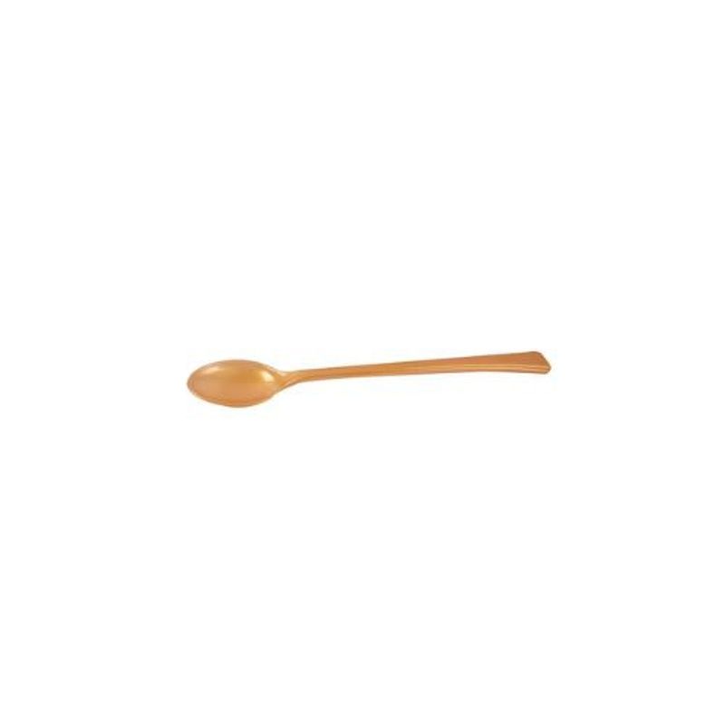 GENERICO - Cucharas Plasticas Dorado 12pcs 15cm