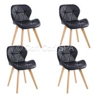 Pack 4 Sillas Mariposa Wood Negro