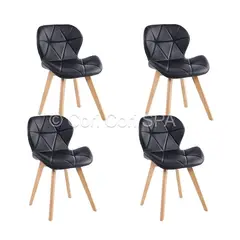 CORI CORI - Pack 4 Sillas Mariposa Wood Negro
