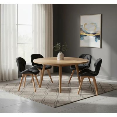 Imagen 2 del producto Pack 4 Sillas Mariposa Wood Negro