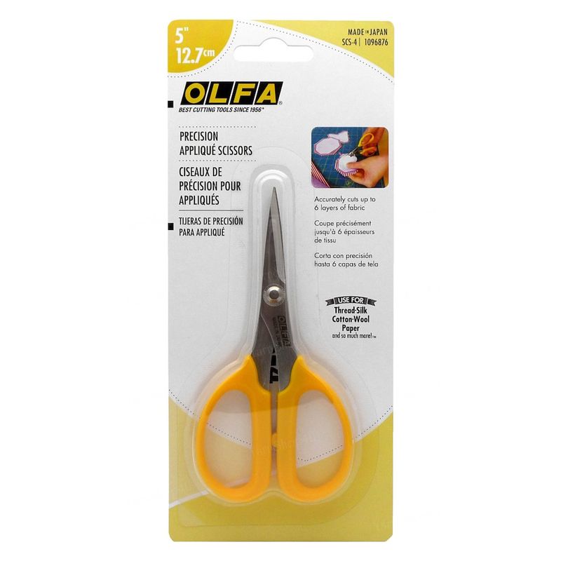 OLFA - Tijeras Olfa Microdentadas antideslizantes 130 mm SCS-4