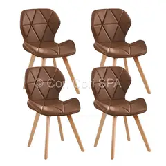 CORI CORI - Pack 4 Sillas Mariposa Wood Chocolate