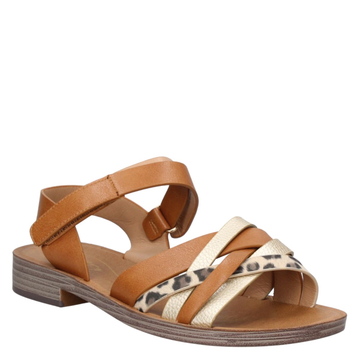 DAKOTA - Sandalia Casual Marrón Claro Dakota