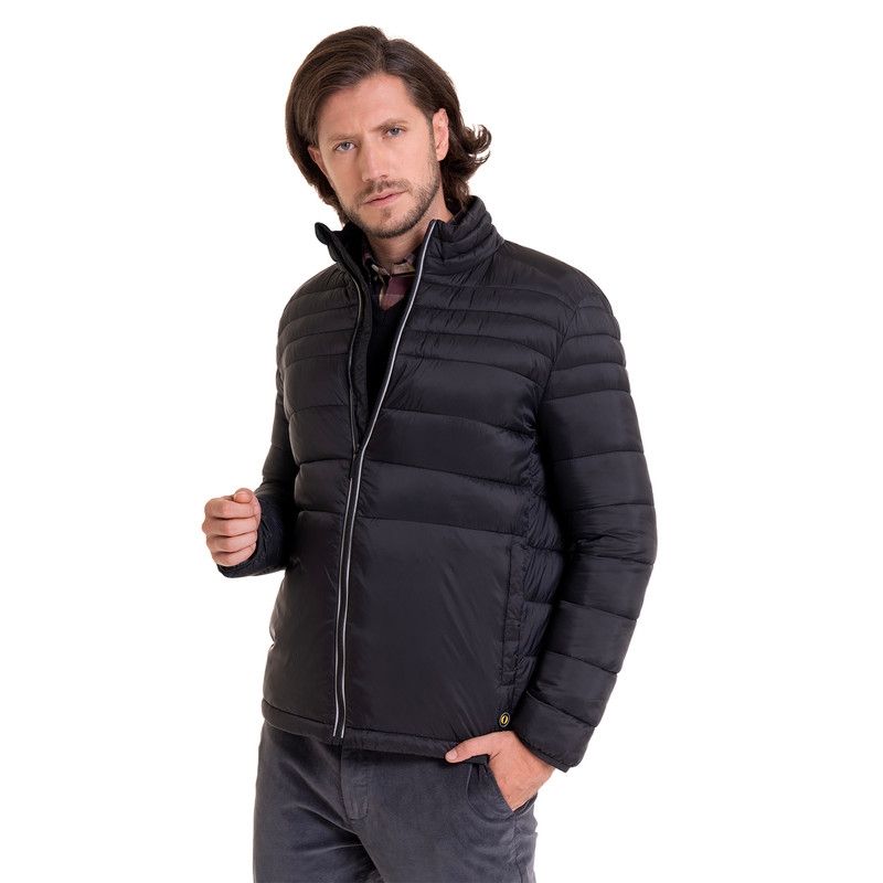 POTROS - Parka Quilted Negro POTROS