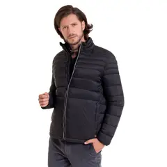 POTROS - Parka Quilted Negro