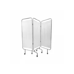 MAXCARE - Biombo Separador Tres Cuerpos Acero Esmaltado
