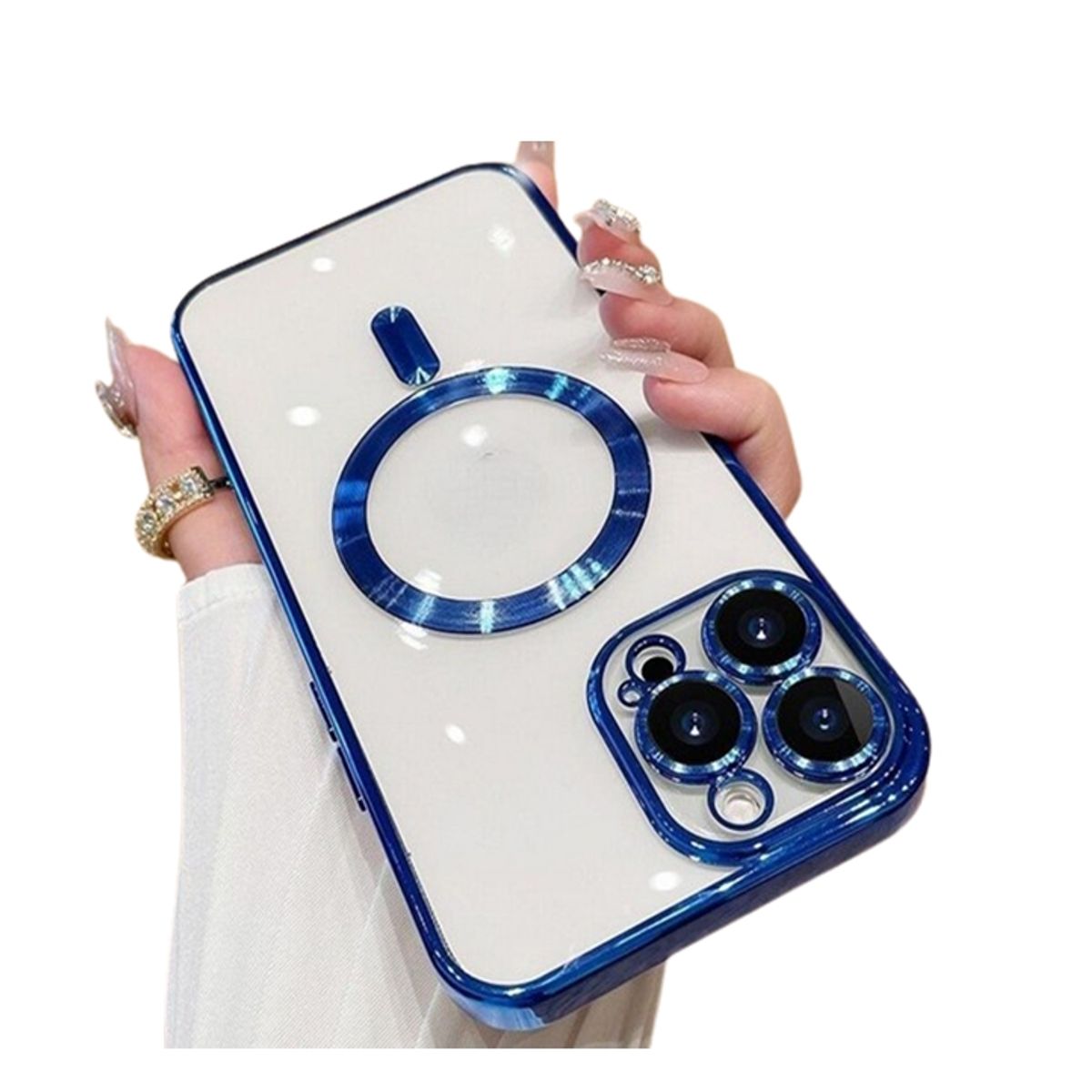 GENERICO - Carcasa para iPhone 15 MagSafe con protector de camara