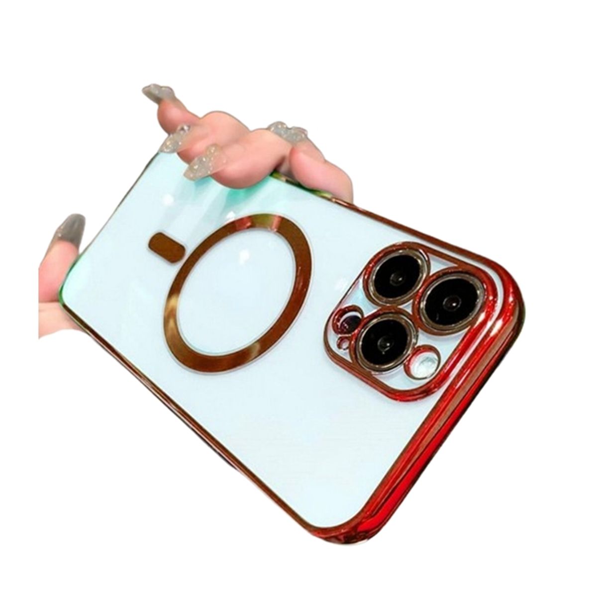 GENERICO - Carcasa para iPhone 15 pro MagSafe con protector de camara