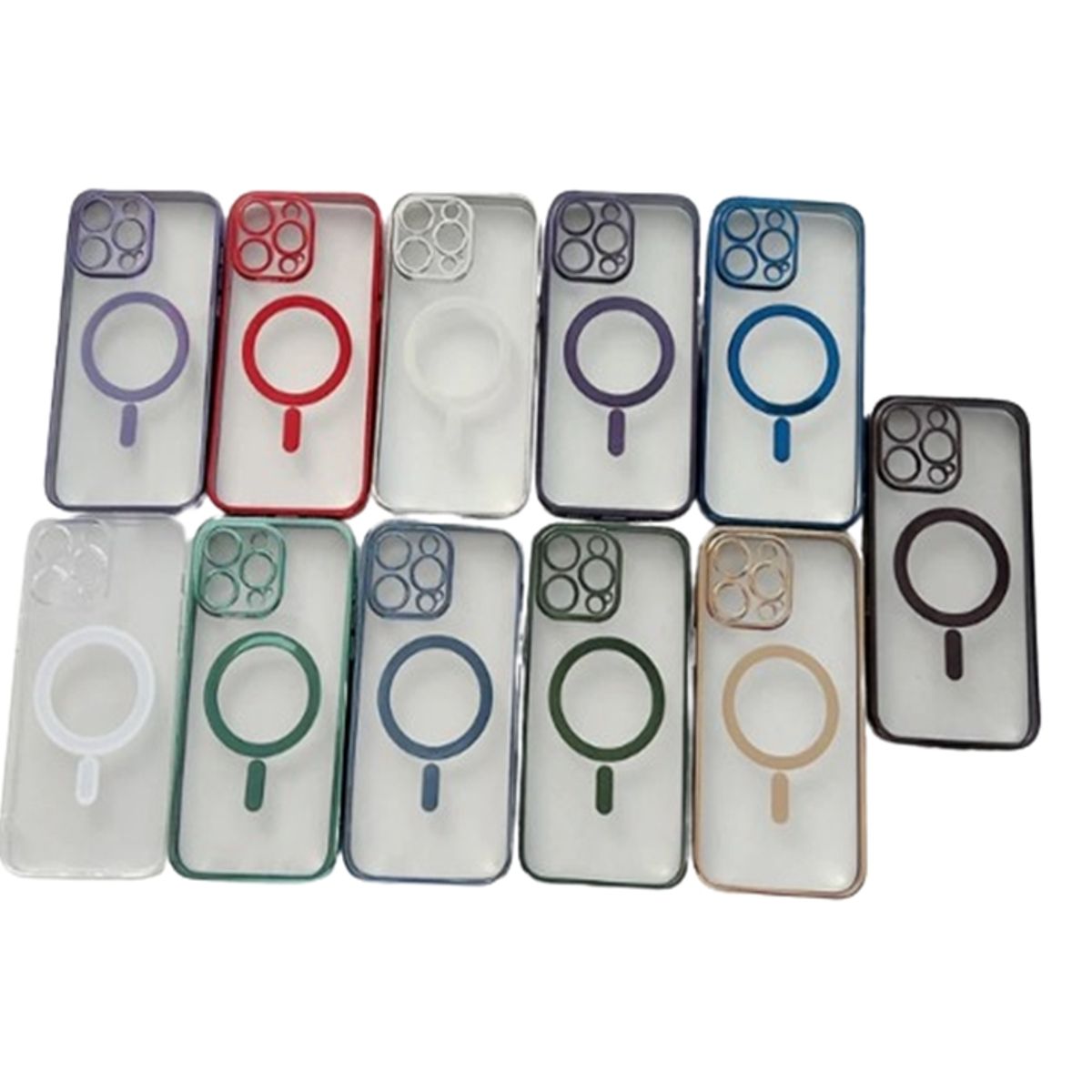 GENERICO - Carcasa para iPhone 15 pro MagSafe con protector de camara