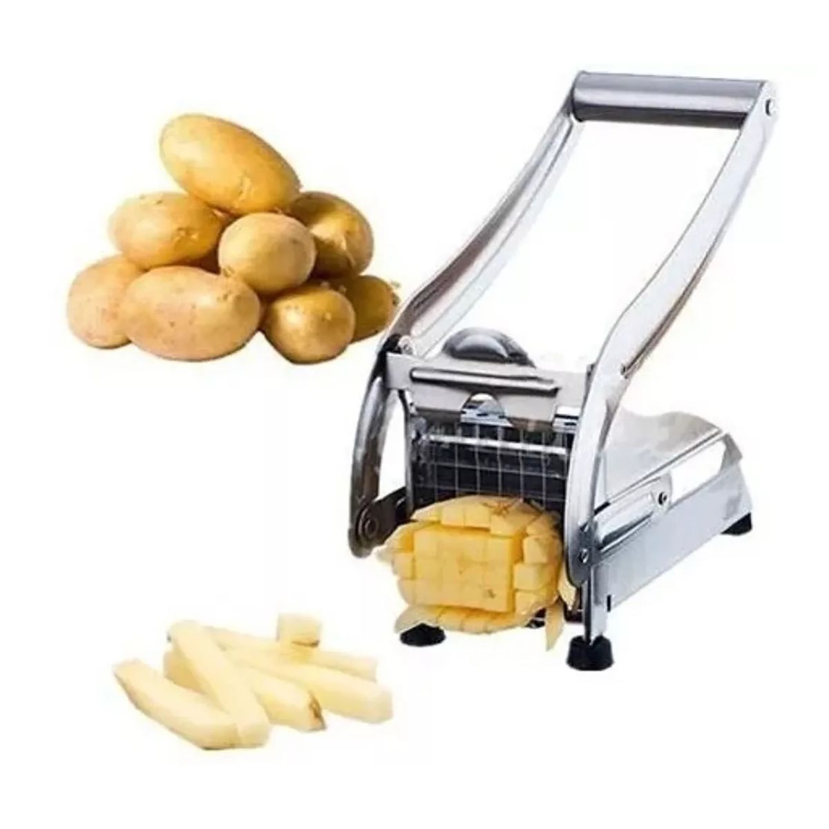GENERICO - Cortador Papas Fritas Y Vegetales Picador Acero Inoxidable