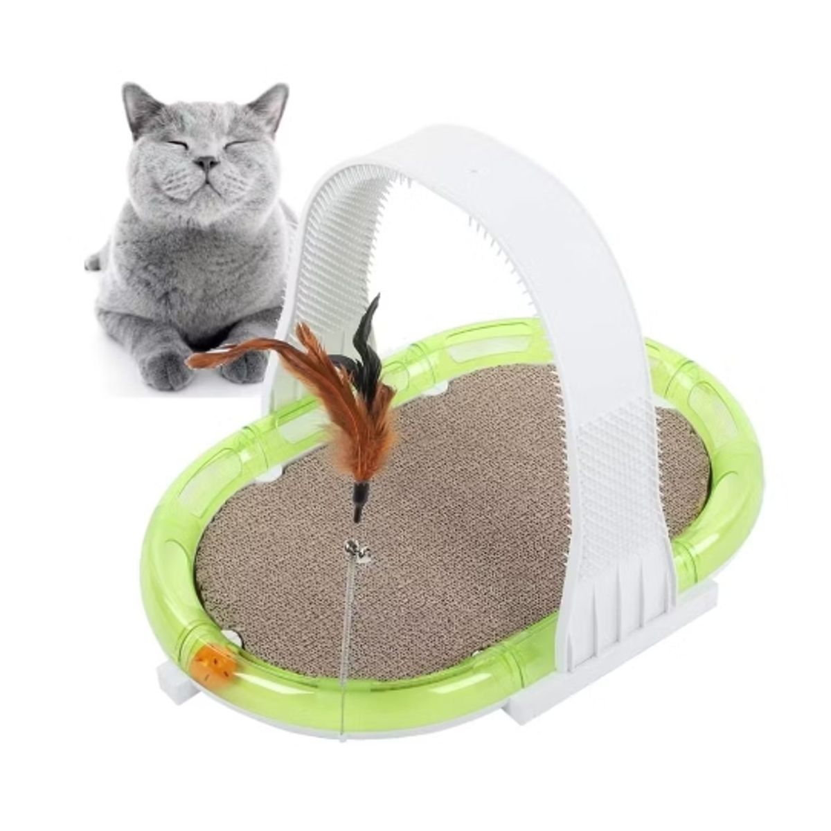 GENERICO - Juguete Rascador Para Gato Multifuncional 4 En 1