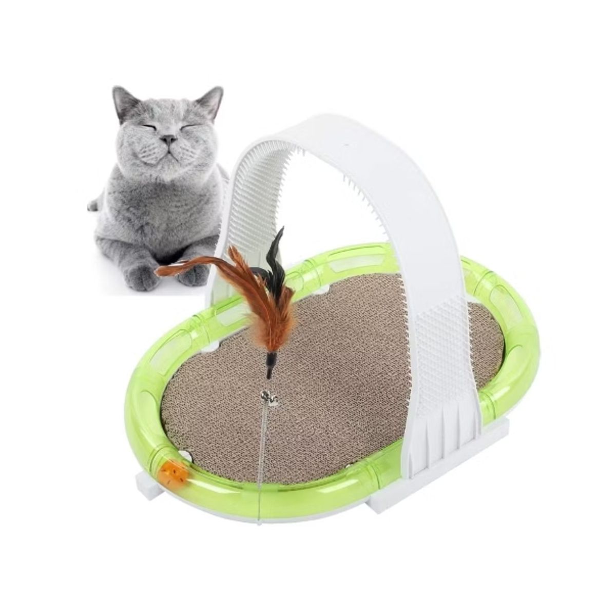 GENERICO - Juguete Rascador Para Gato Multifuncional 4 En 1