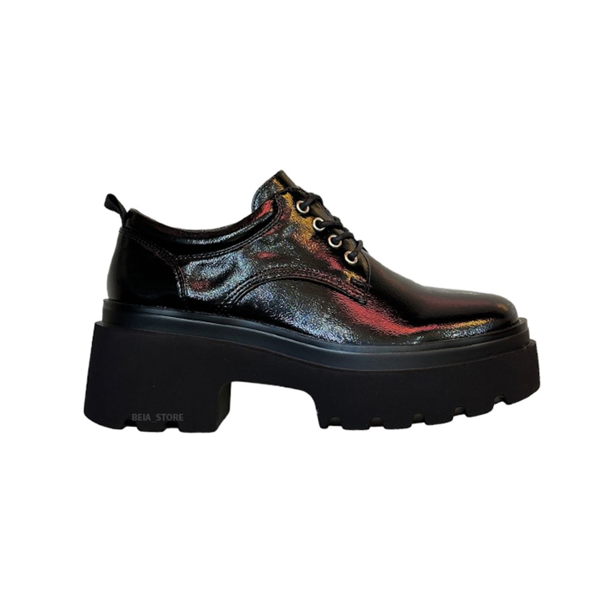 HTL - Zapato De Dama Charol con Plataforma