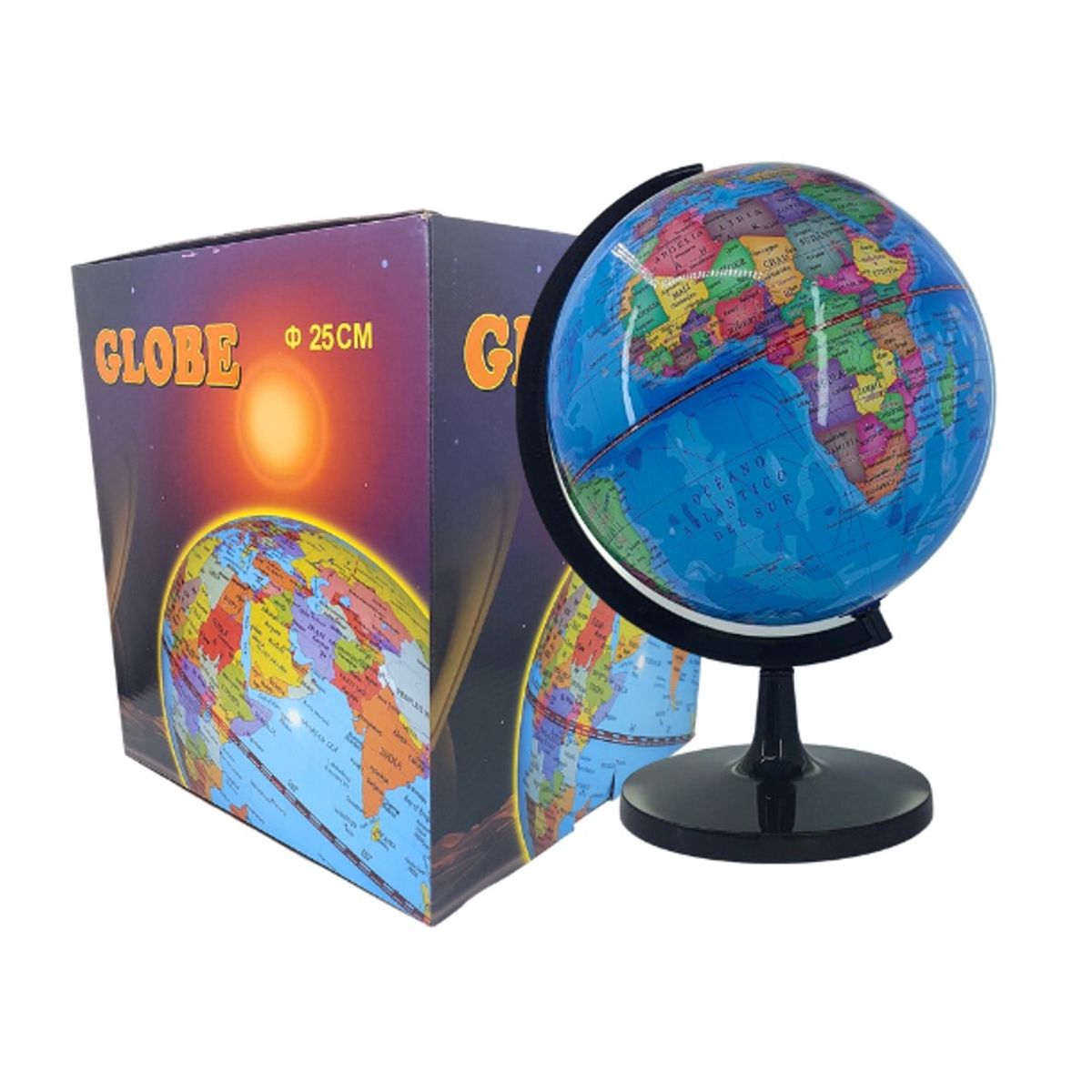 GENERICO - Globo terraqueo 25cm PVC