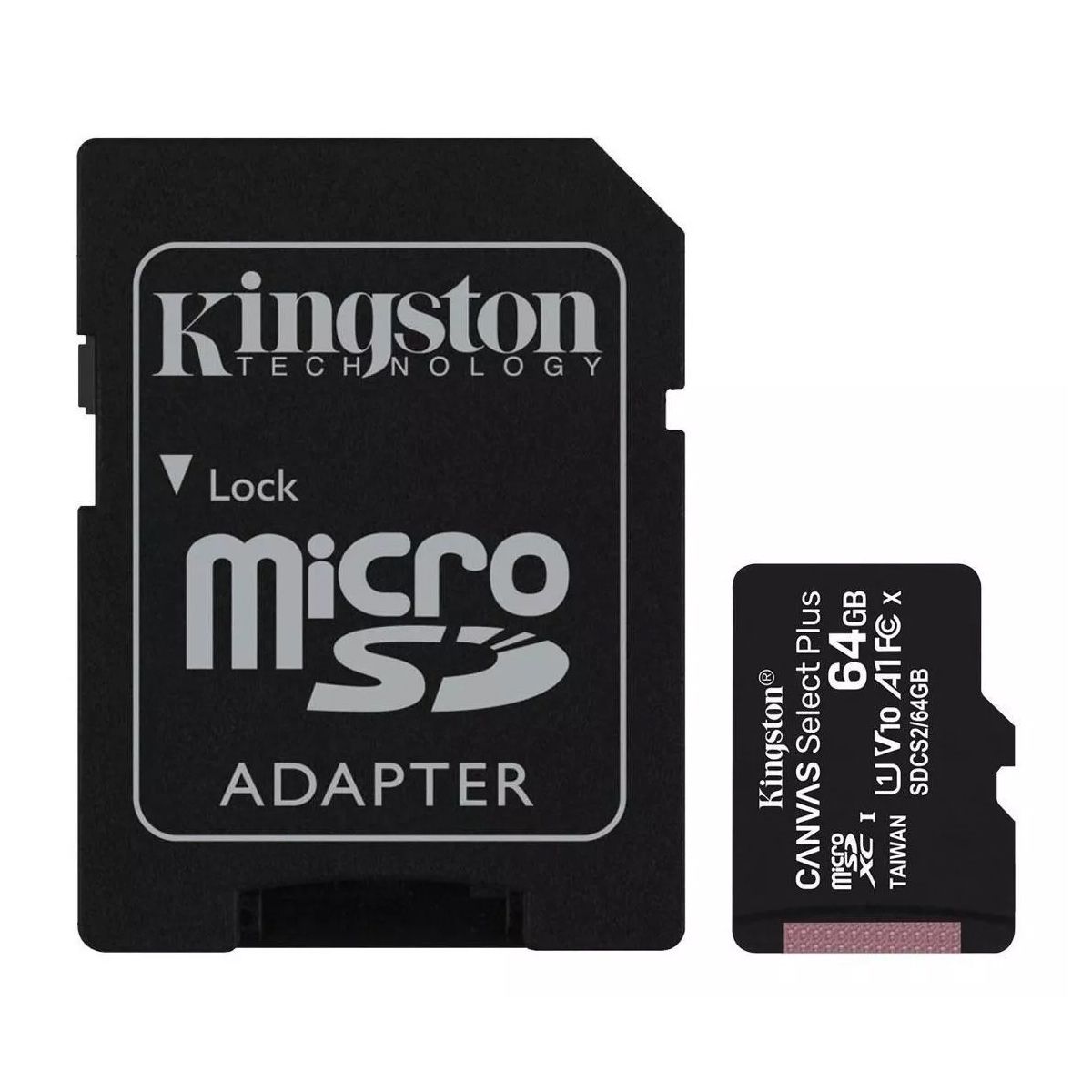 KINGSTON - Tarjeta De Memoria Kingston Sdcs2 Canvas Select Plus Sd 64gb