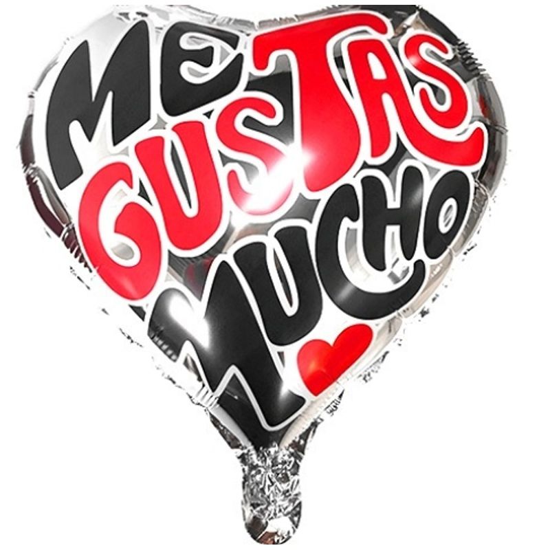 GENERICO - Globos Me Gustas Mucho Decoración Amor X50 Uni