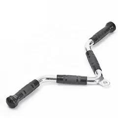 PLUSFIT - Barra Agarre Recta V Polea Triceps Biceps Engomada