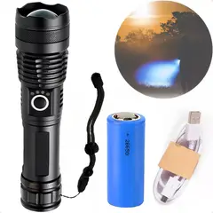 GENERICO - Potente Linterna Tactica Militar Usb P50 Linternas Camping