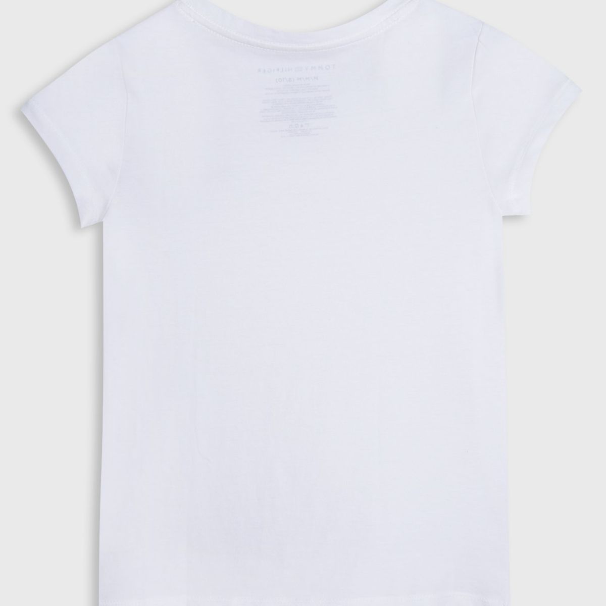 TOMMY HILFIGER - Polera Signature Cuello V Niña Blanco Tommy Hilfiger