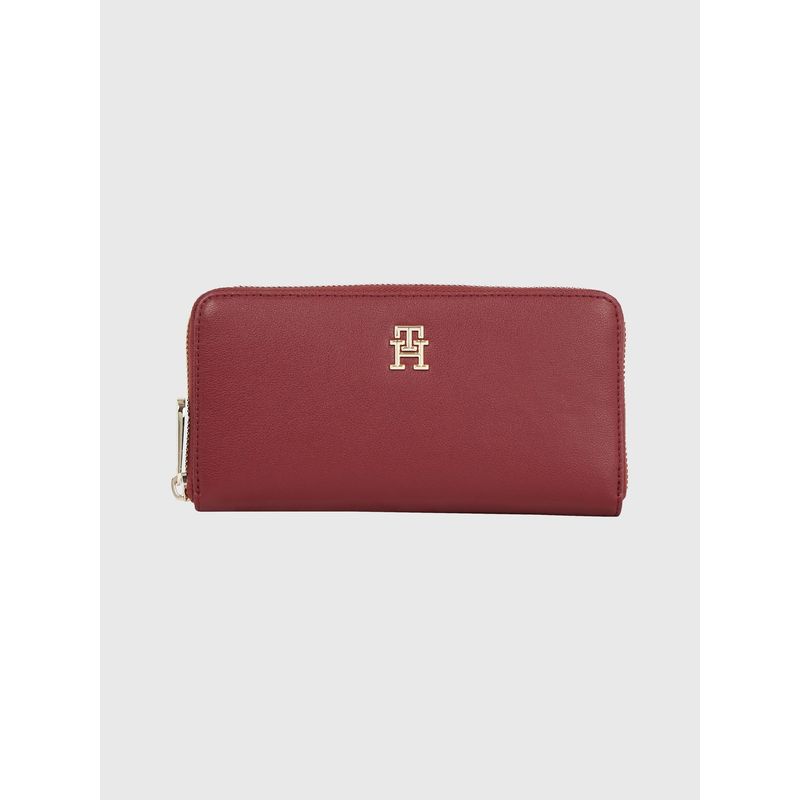 TOMMY HILFIGER - Billetera Grande Poppy Monogram Rojo Tommy Hilfiger