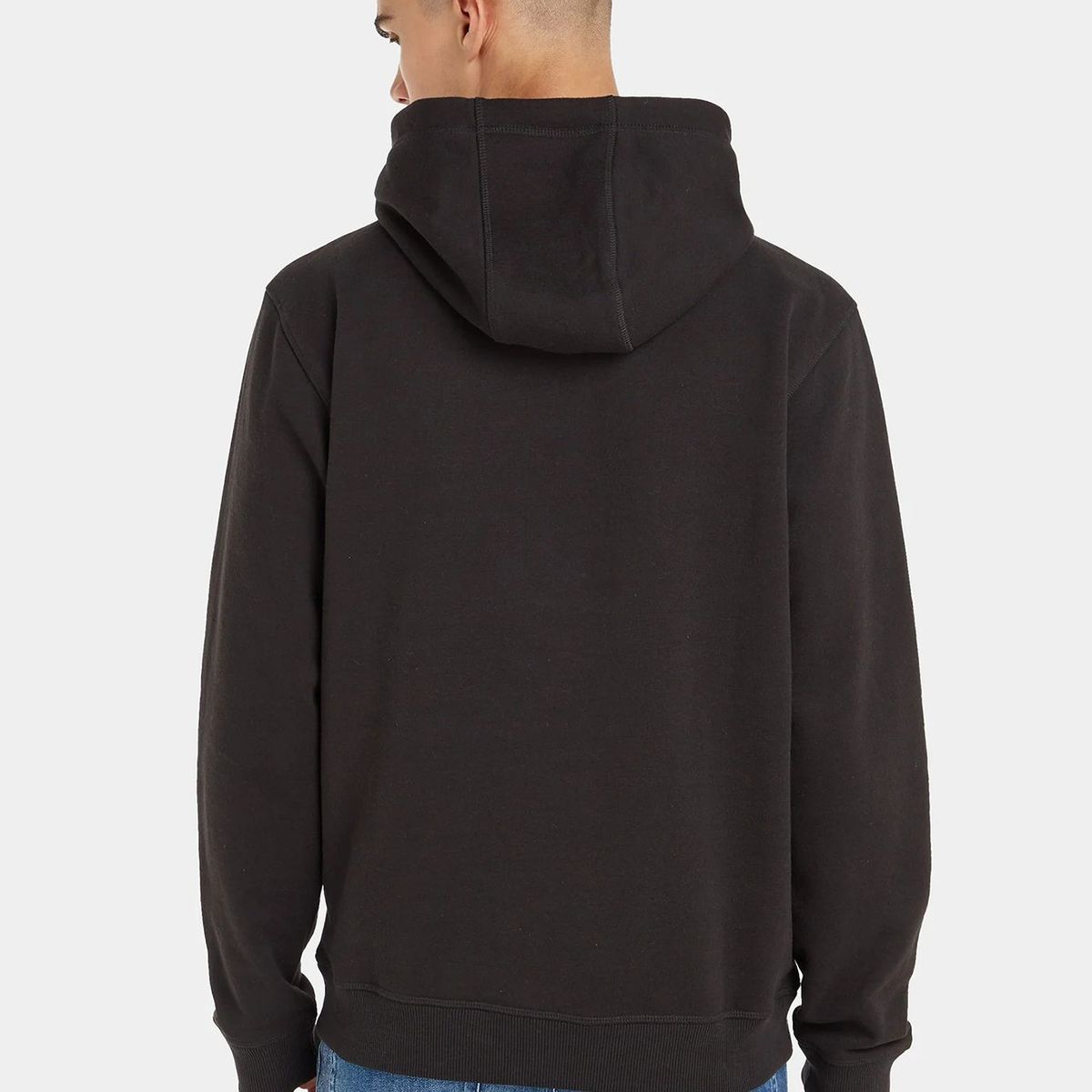 TOMMY HILFIGER - Polerón Hoodie Relaxed Grunge Negro Tommy Jeans