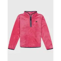 TOMMY HILFIGER - Polerón Ultra Soft Con Cierre Niña Rosado