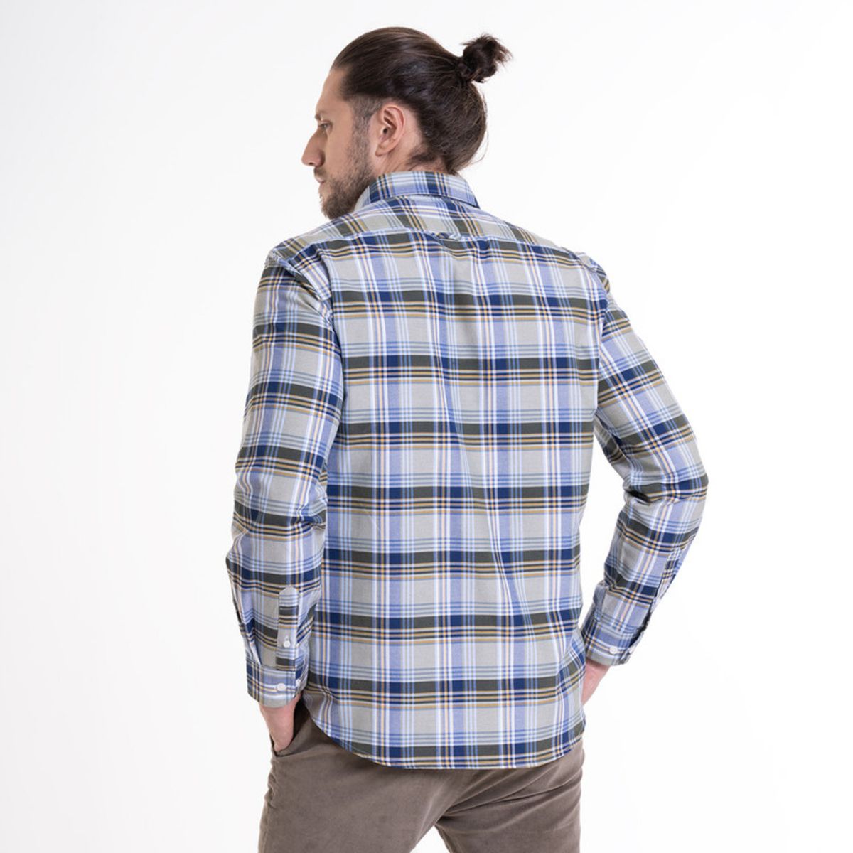 POTROS - Camisa Oxford Fantasía Azul claro POTROS