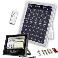INTERLIGHT - Foco Solar Exterior 40W con Panel Solar HD + Control Remoto
