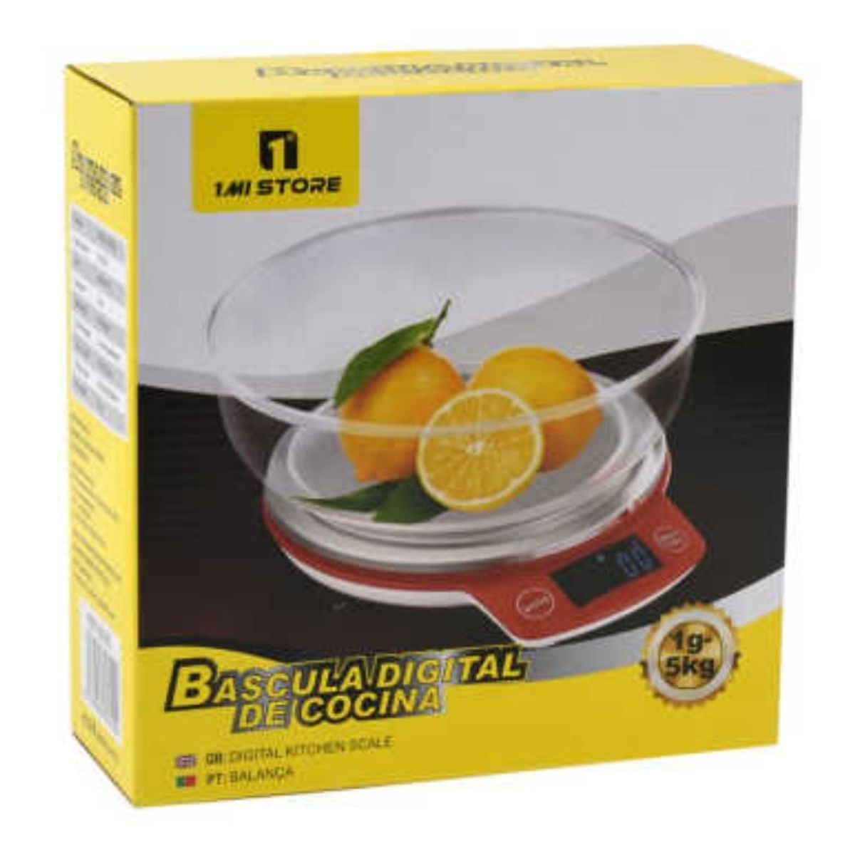 OEM - Balanza De Cocina Acero Inoxidable Electrónica 5kg
