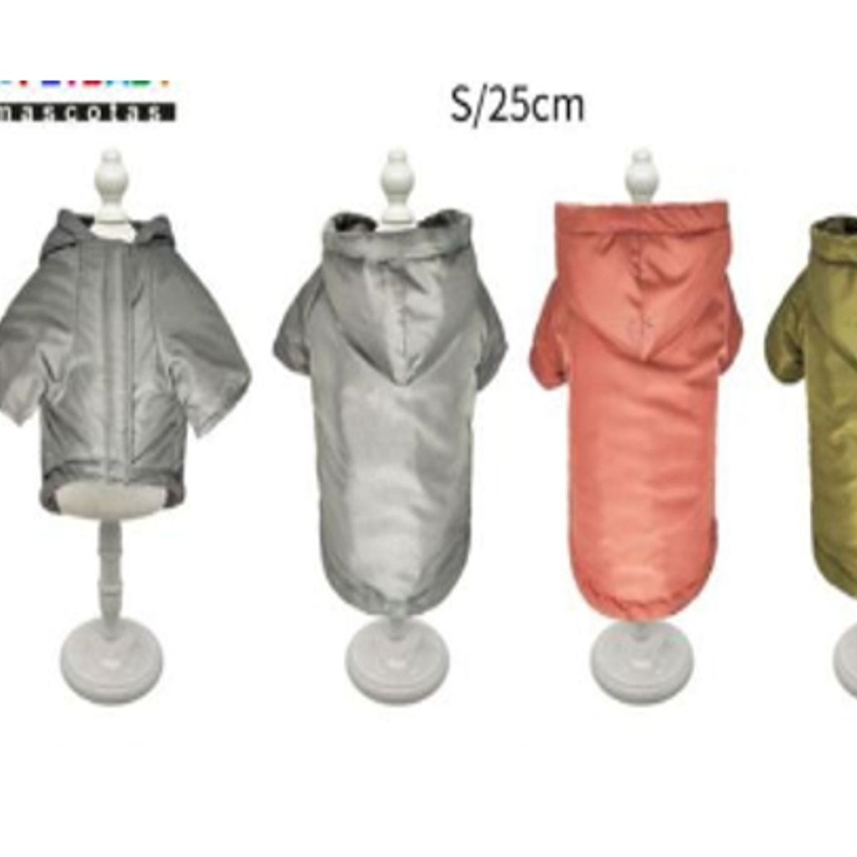 GENERICO - Ropa Para Perros Capucha Color Gris Talla S 25cm