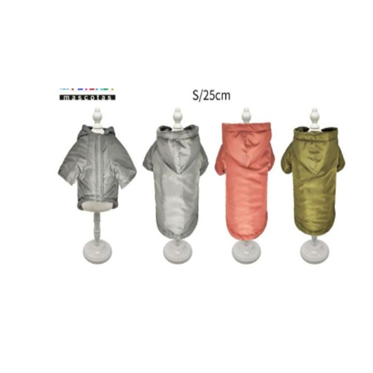 GENERICO - Ropa Para Perros Capucha Color Gris Talla S 25cm