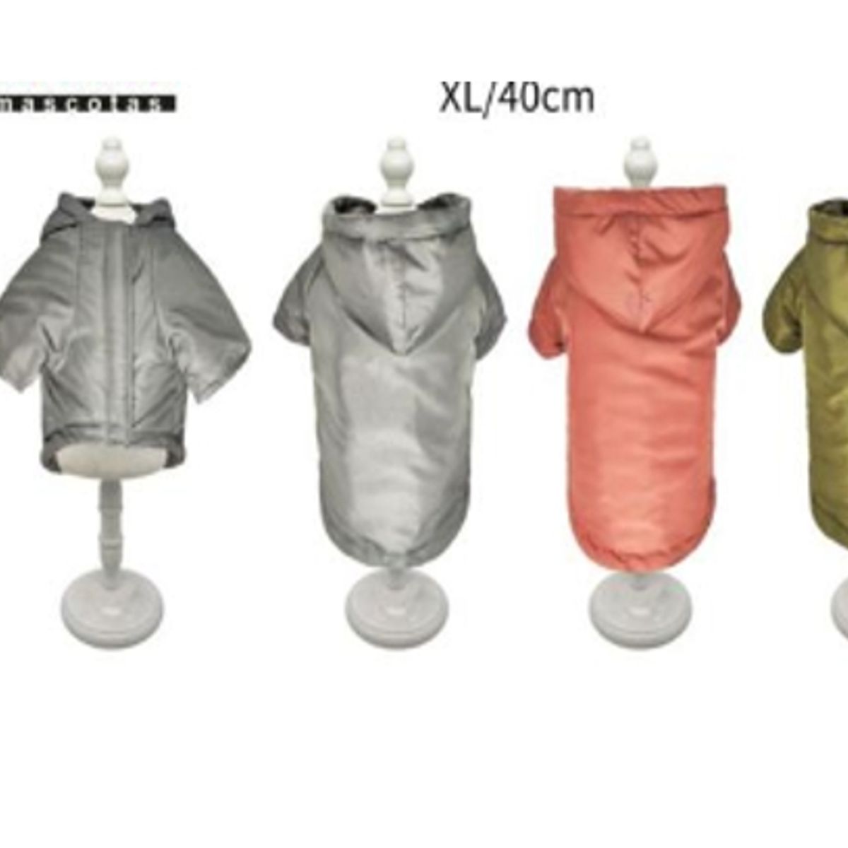 GENERICO - Ropa Para Perros Capucha Color Gris Talla XL 40cm