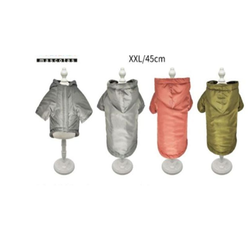 GENERICO - Ropa Para Perros Capucha Color Gris Talla XXL 45cm