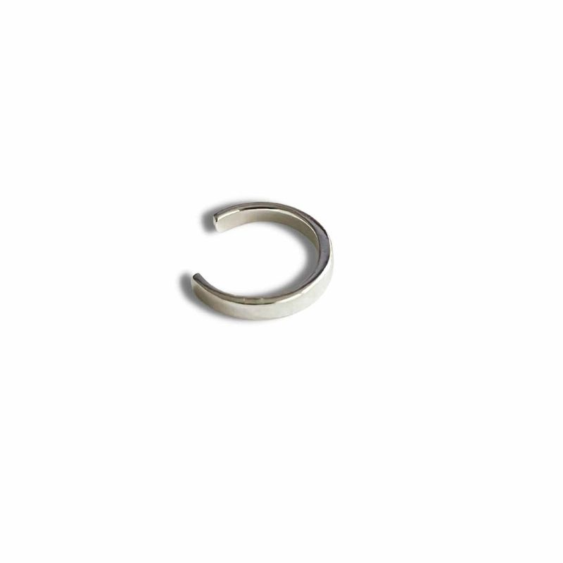 GOIA - CUFF UNISEX LISO 10 MM plata.