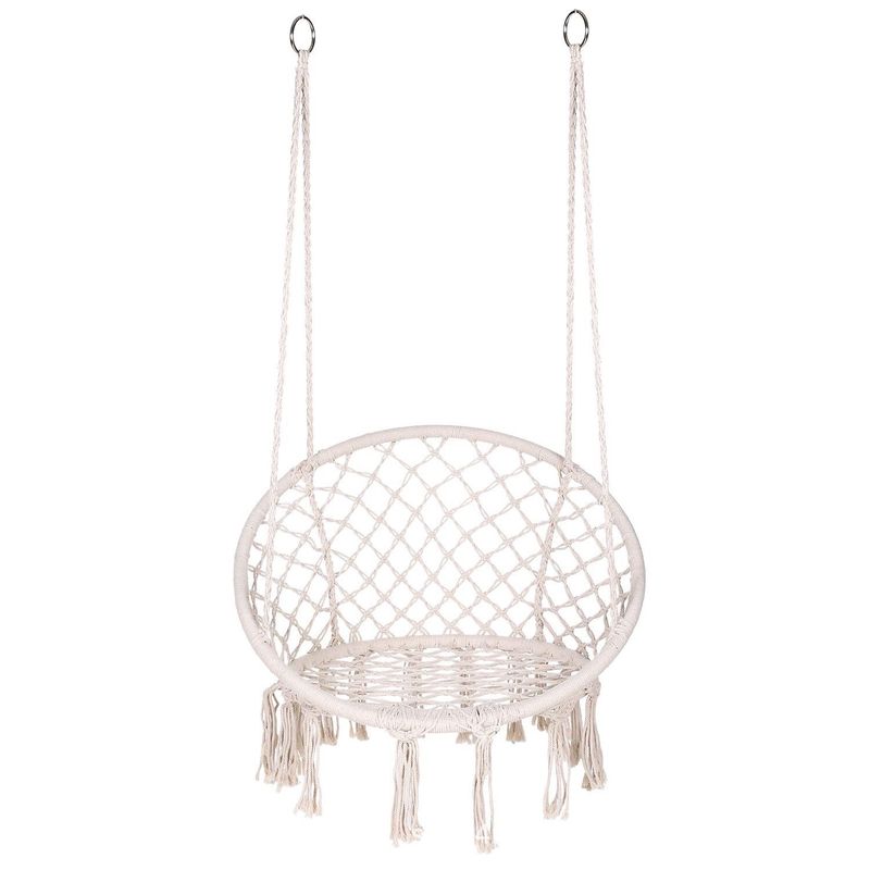 GENERICO - Silla Colgante Terraza Columpio Hamaca Macrame Hogar Jardin