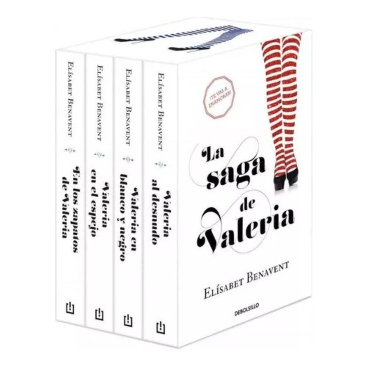 DEBOLSILLO - Estuche Saga Valeria - Zapatos + Espejo + Blanco + Desnudo